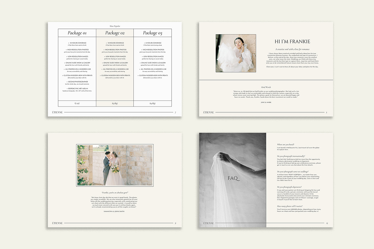 Minimal | Photo Price Guide Canva, a Templates & Theme by Studio Leelou (Photo 8 of 9)