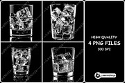 Whiskey Glass Ice Cubes Beverage, a Background Graphic by LaseredNinja (Thumbnail 1 of 7)