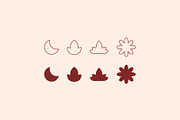Retro geometric frames and shapes., a Decorative Illustration by AleksAbramova (Thumbnail 6 of 9)