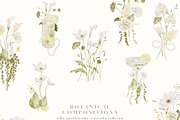 White Florals Watercolor Collection, a Decorative Illustration by Altea Design Studio (Thumbnail 4 of 13)