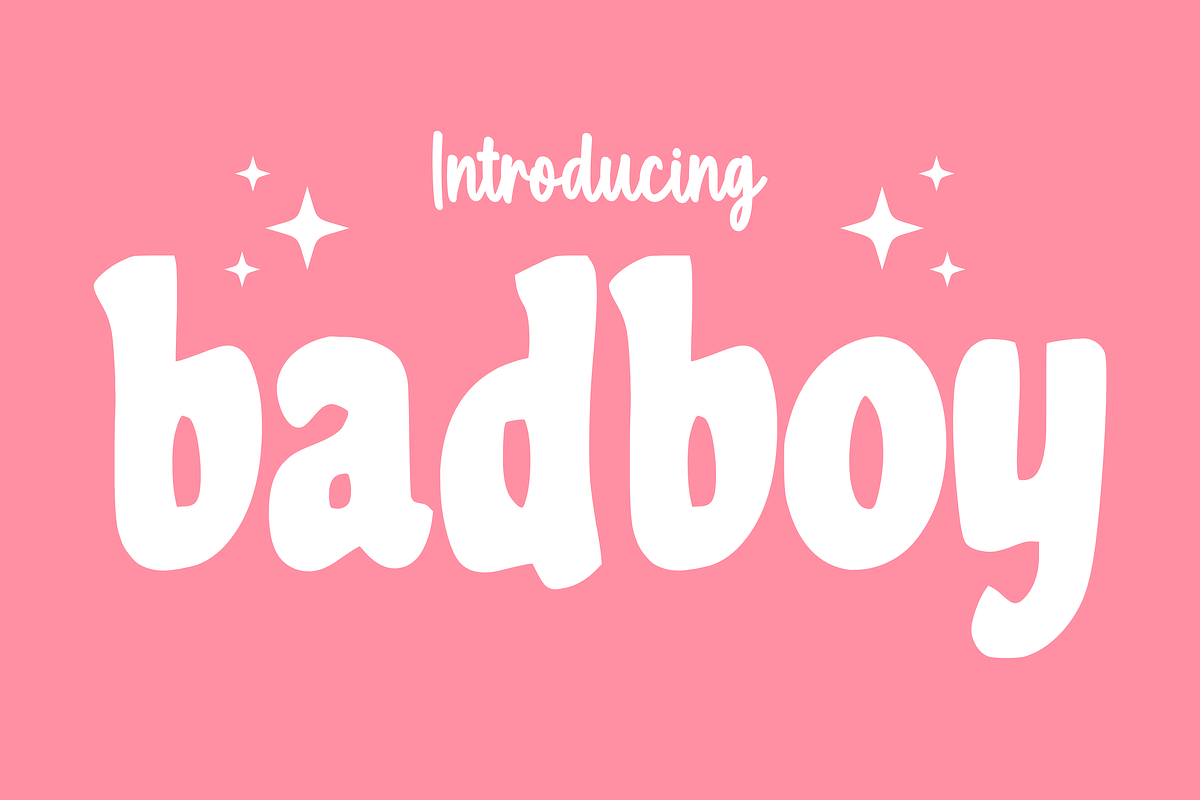 Bad Boy - Comic Font Types, a Font by KiddoGlyphs Studio (Photo 1 of 3)