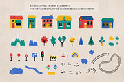 Kids Cars Clipart & Map Creator, a Transportation Illustration by Irina Ostapenko (Thumbnail 5 of 14)