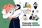 Financial literacy, planning concept, a Finance Illustration by Good Studio (Thumbnail 1 of 9)