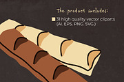 Chocolate & Candies Vector Cliparts, a Food Illustration by Panna Limon Store (Thumbnail 5 of 7)
