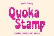 CS Quoka Stamp, a Sans Serif Font by Craft Supply Co. (Thumbnail 1 of 8)
