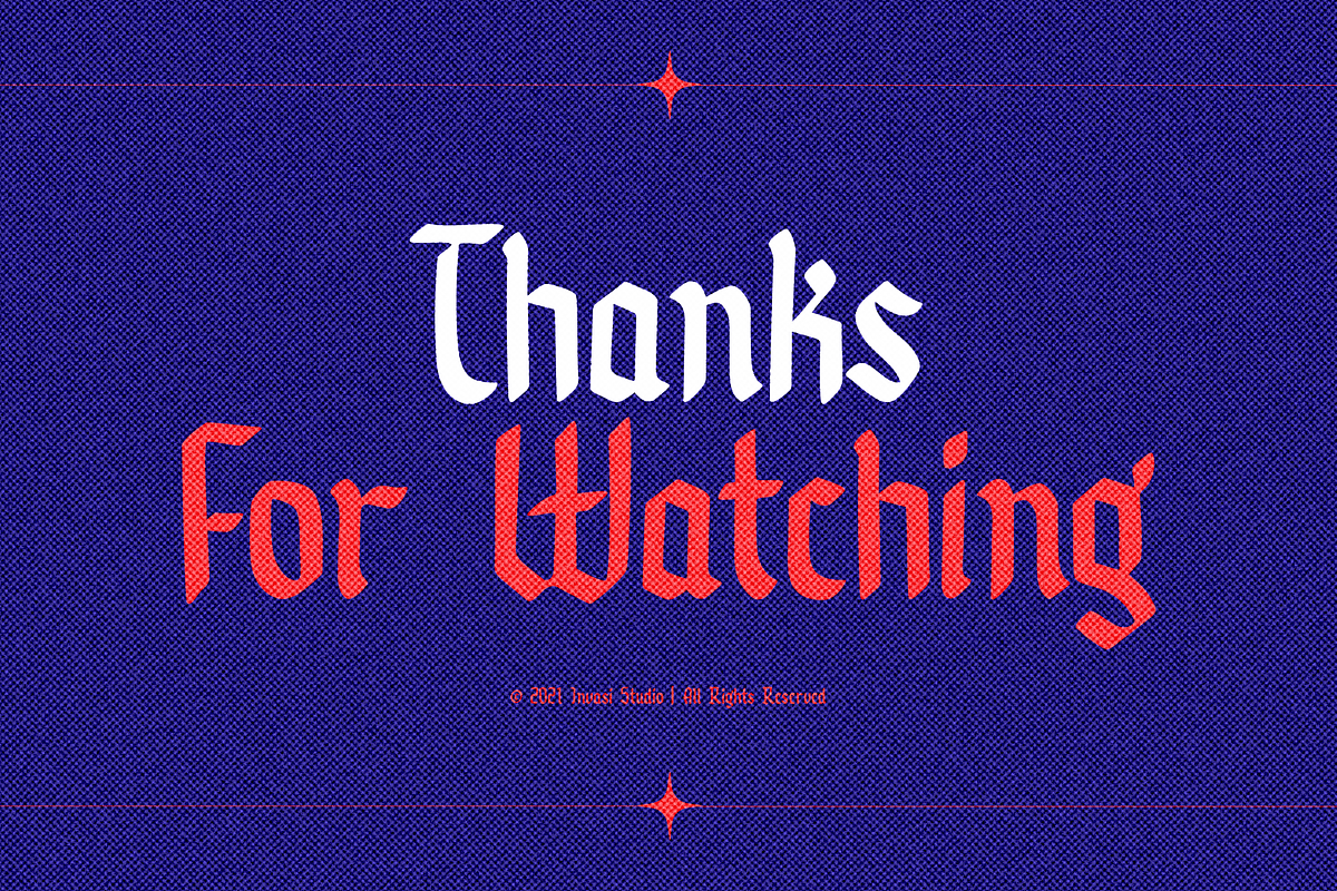 Funky Gloom - Fancy Blackletter, a Blackletter Font by Invasi Studio (Photo 11 of 11)