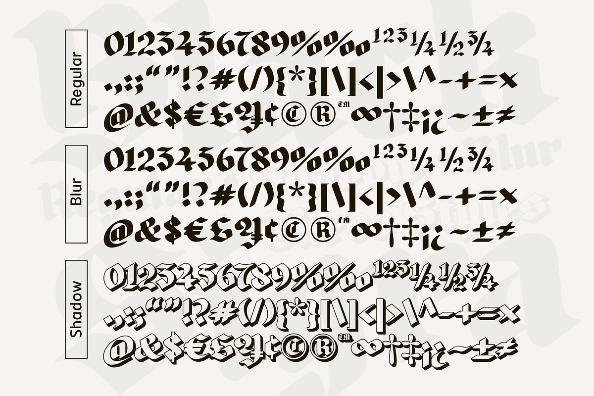 Black Sigra, a Blackletter Font by Sign Studio (Photo 5 of 10)