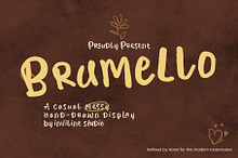 Brumello - Hand-drawn Display Font
