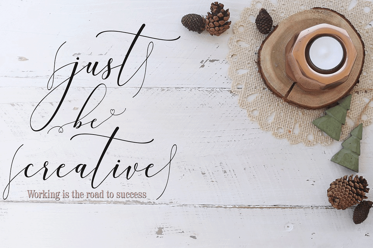 Mellanie Script font preview 3