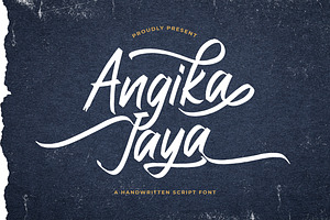 Angika Jaya - Handwritten Font