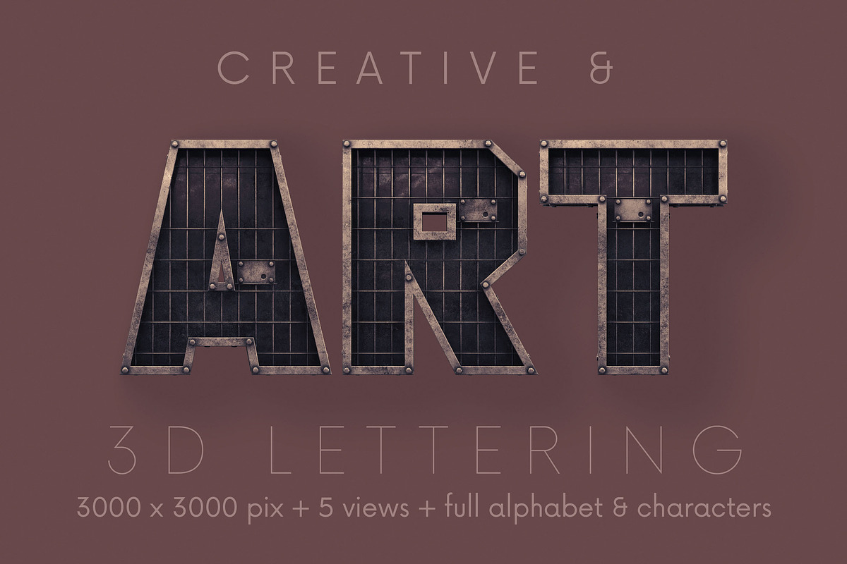 Industrial Box - 3D Lettering, a Graphic by MIIM (Photo 5 of 8)