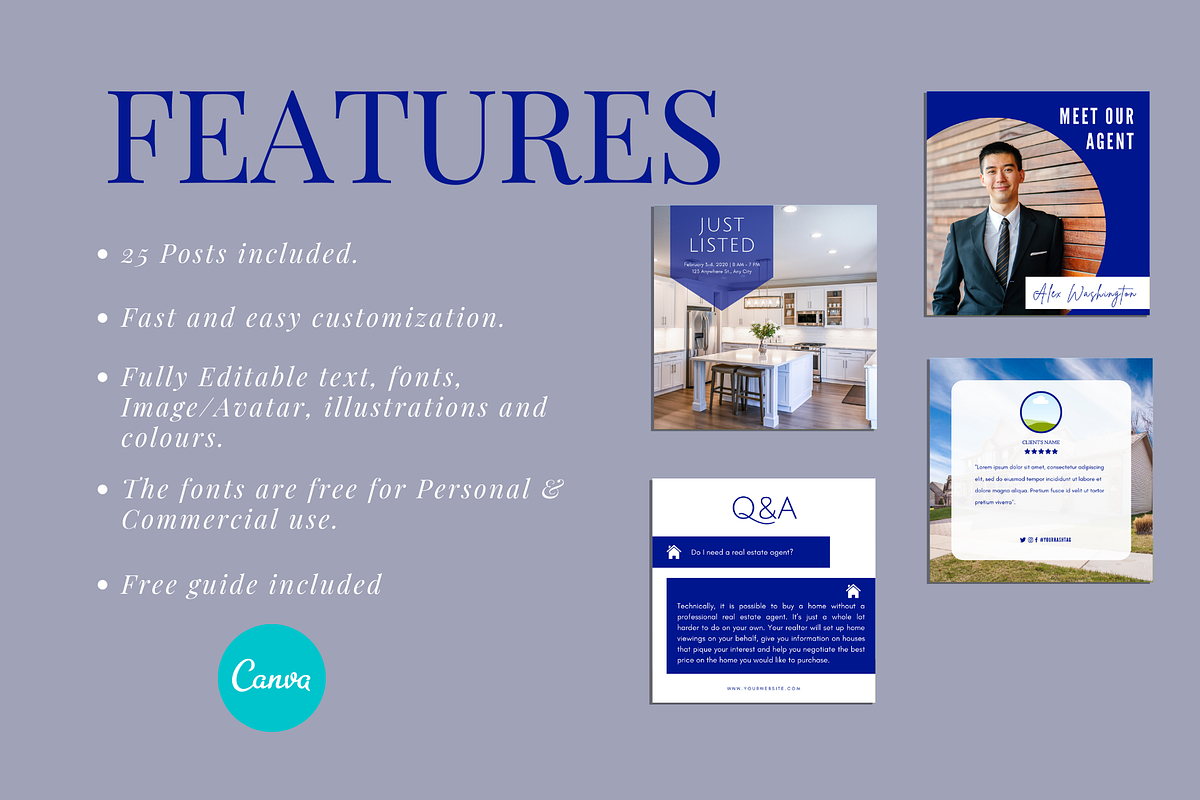 Real Estate Instagram Post Templates, a Social Media Template by Joricreatives (Photo 4 of 4)