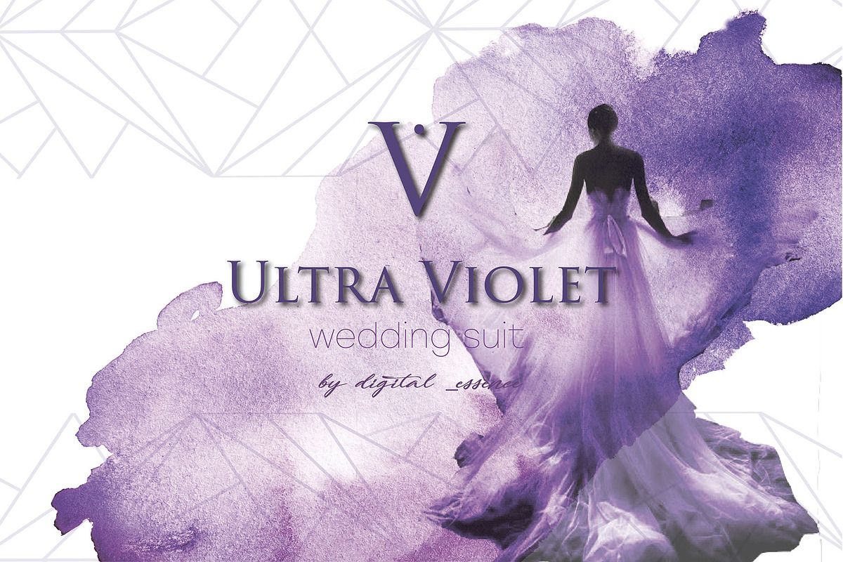 Violet wedding invitation suite, an Invitation Template by digital_essence (Photo 1 of 4)
