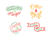 Cinco De Mayo Lettering, a Seasonal Illustration by JoshuaRed Design (Thumbnail 3 of 5)