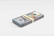 Money Stacks Mockups v.1 - 4 views, a Merchandise Mockup by Illusiongraphic (Thumbnail 2 of 16)