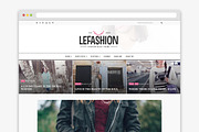 Lefashion - Fashion & Lifestyle Blog, a WordPress Template by Themeslion (Thumbnail 1 of 2)