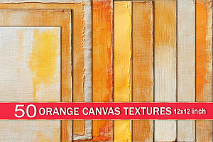 Orange Linen Canvas Digital Textures