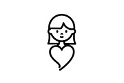 Cute Love Girl Silhouette Bundle, an Illustration by Designs_River (Thumbnail 51 of 53)