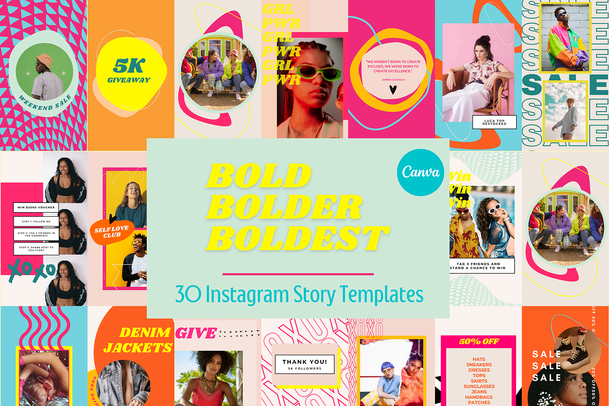 Bold Instagram Story Templates Canva