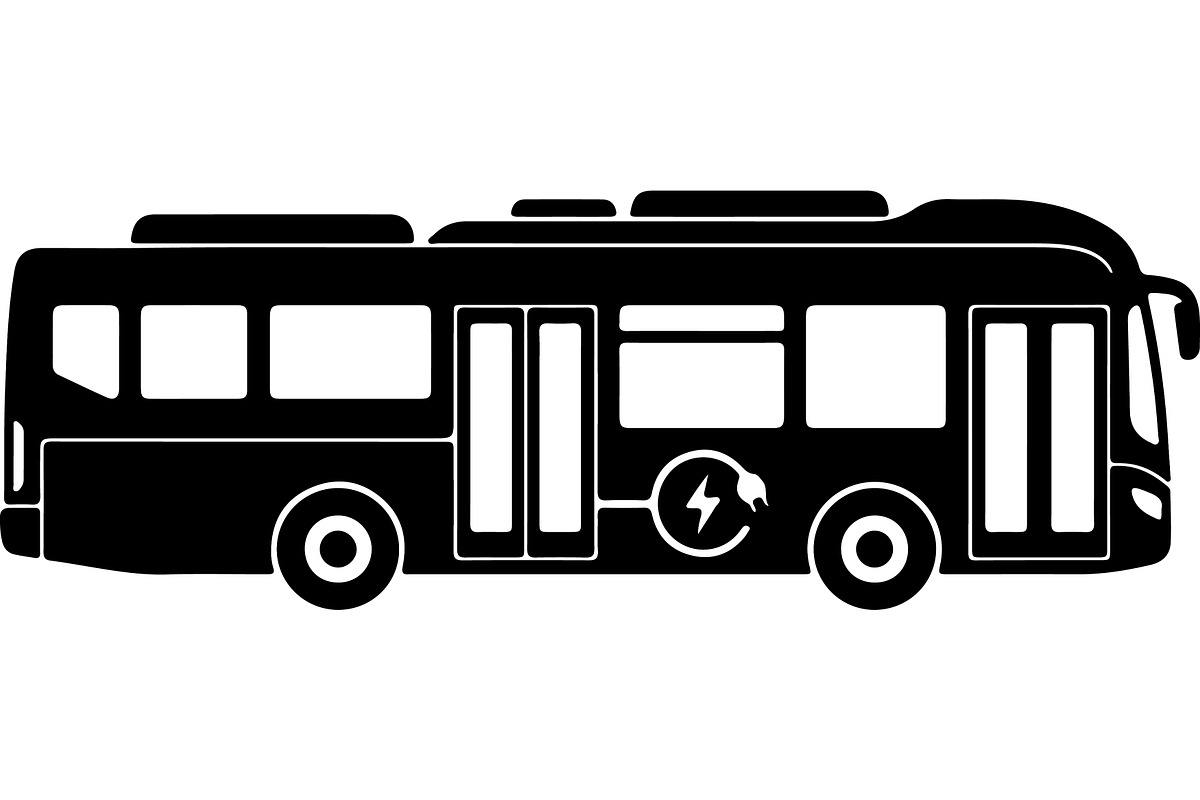 Electric bus and transportation, a Transportation Illustration by jahid234 (Photo 15 of 21)
