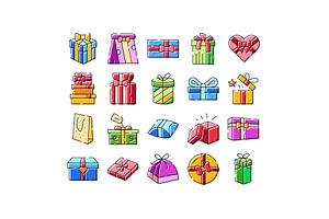 Colorful gift boxes and presents for, an Object Graphic by pikepicture