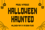 Halloween Haunted, a Blackletter Font by QR Design Studio (Thumbnail 1 of 6)