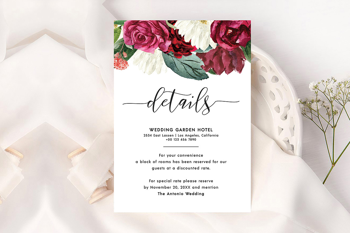 Canva Wedding Invitation Suite, an Invitation Template by ShineOnWedding (Photo 5 of 15)