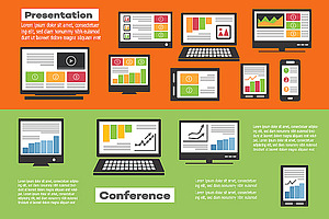 Icons Business Communications, an Object Illustration by AlexZeL