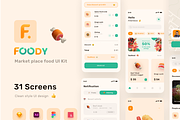 Foody - Food Delivery UI KIT, an App Template by Vektora Studio