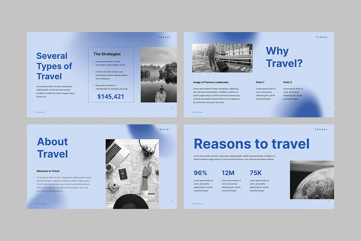Travel Tourism Keynote Templates, a Presentation Template by Fit-tee (Photo 2 of 4)