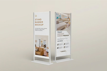 Stand Banner Mockup, an Advertising Mockup by MockupXstudio