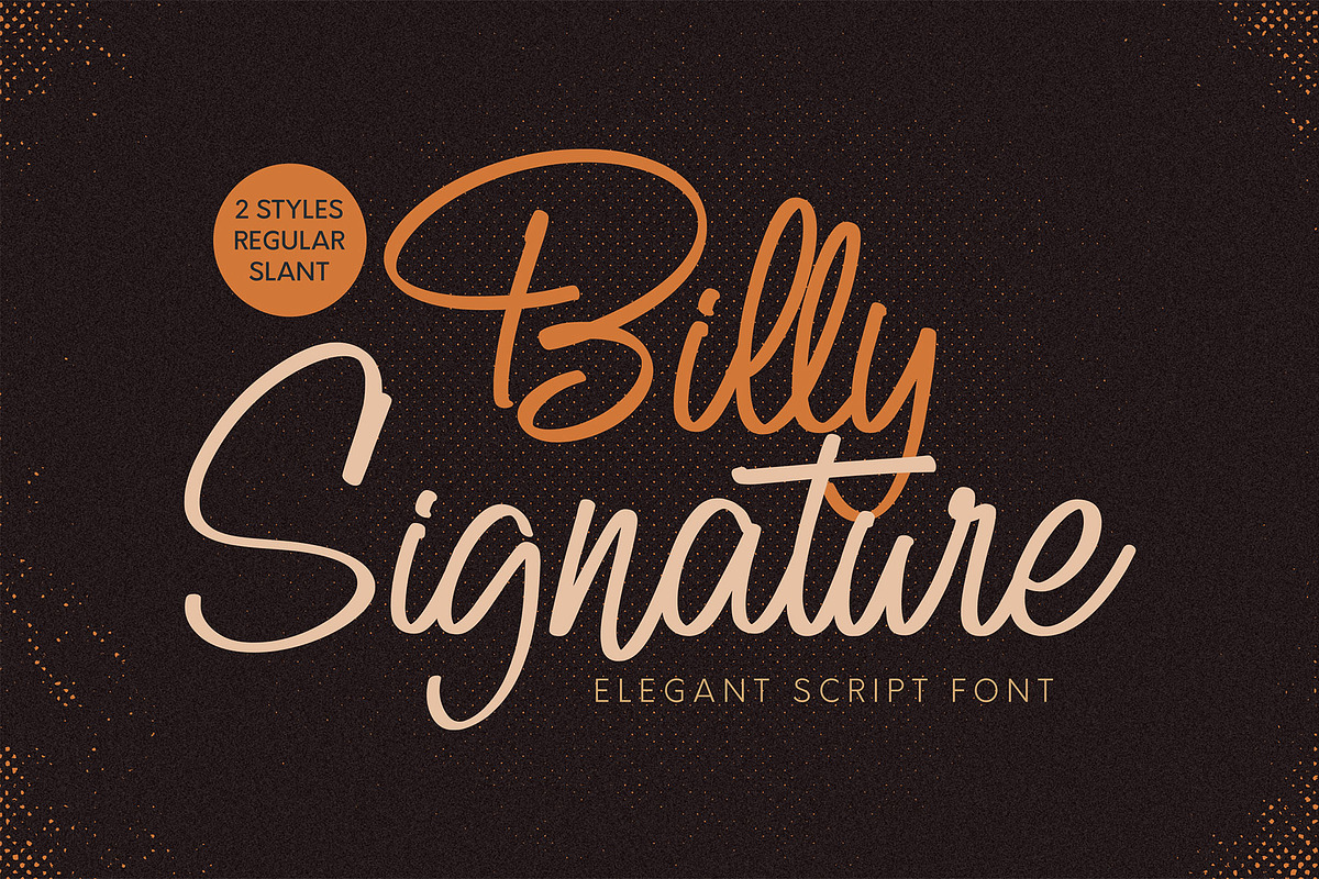 Billy Signature, a Script Font by Omotu Studio (Photo 12 of 12)