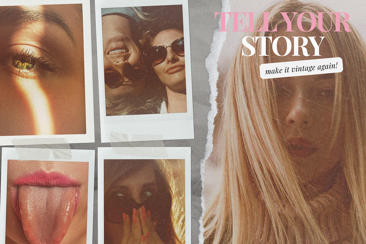 80s Pink Vintage PSD Photo Effect, an Object Graphic by Photohacklovers (Photo 3 of 7)