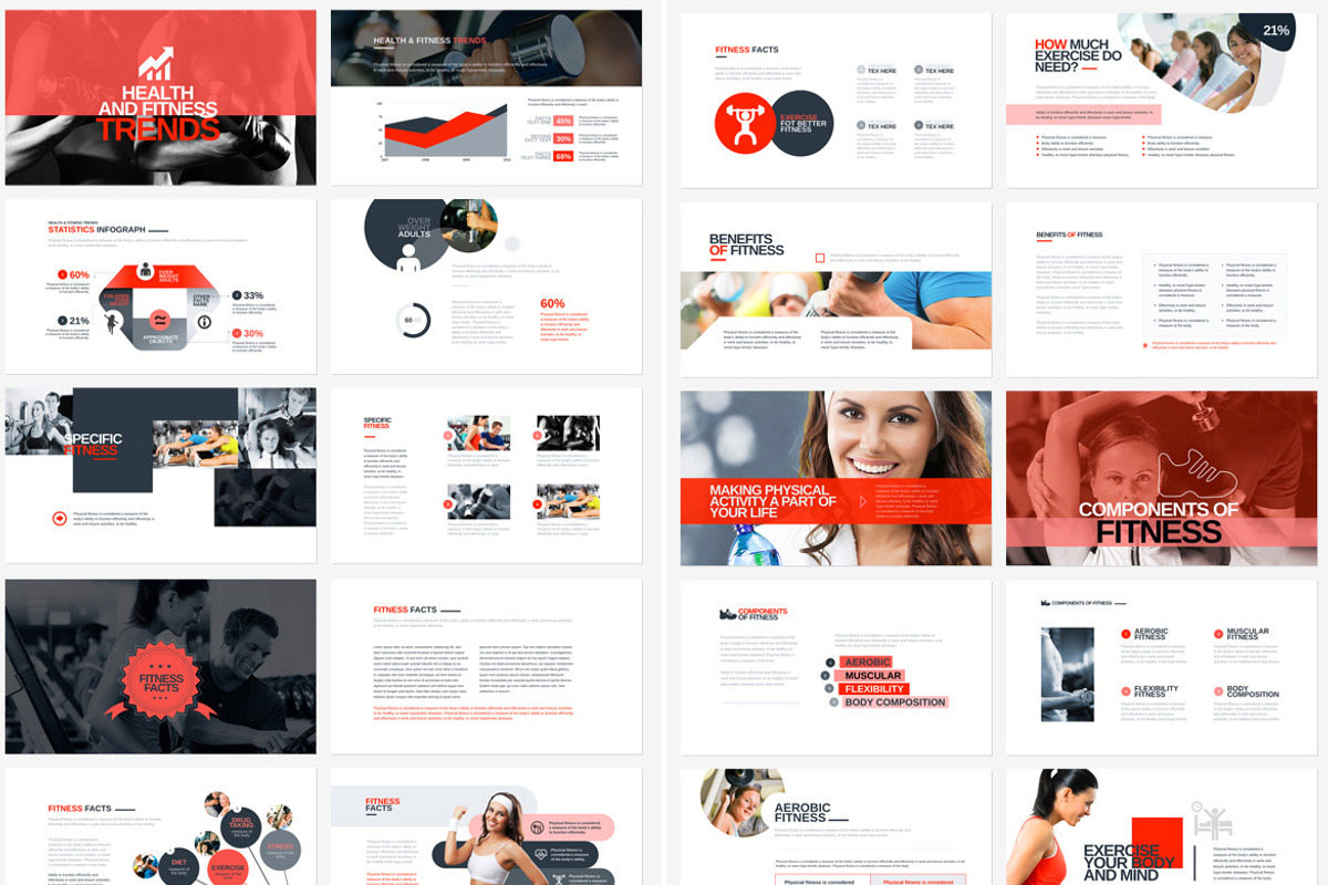 Fitness & Gym Powerpoint Template preview 5