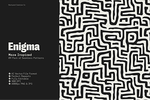 Enigma - Seamless Pattern Set, a Pattern Graphic by Backyard Creative Co