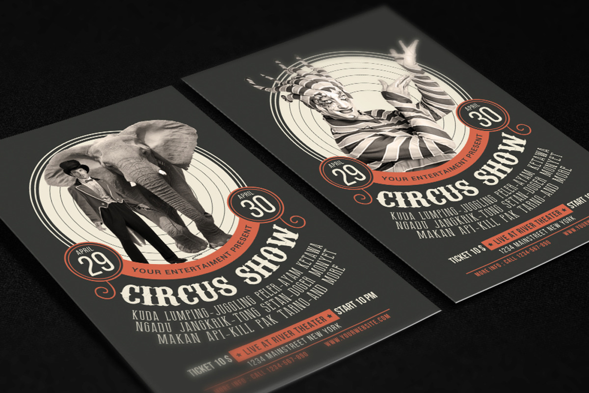 Circus Show Flyer, a Flyer Template by Muhamad Iqbal hidayat (Photo 4 of 4)