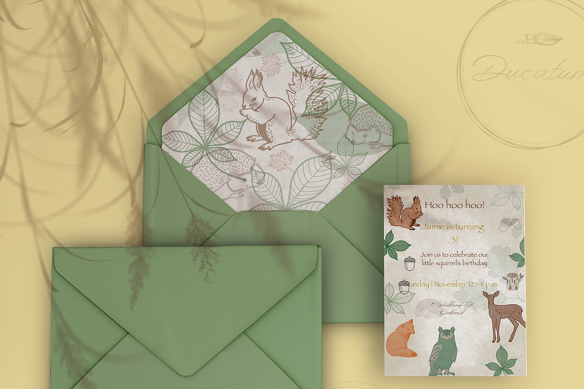 Procreate Stamps Brush Forest Animal, a Shape Add-On by Ducatum (Photo 8 of 10)