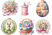 Spring & Easter Sewing Clipart, an Illustration by Watercolor design (Thumbnail 3 of 4)