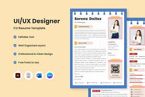 Creative CV Resume UI UX Designer V3