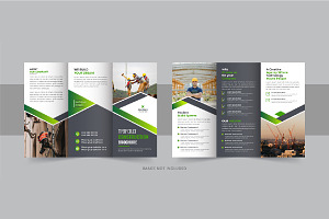 Construction Trifold Brochure Design