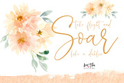 Peach and Cream Dahlias, an Illustration by Kim Thoa Designs (Thumbnail 12 of 14)