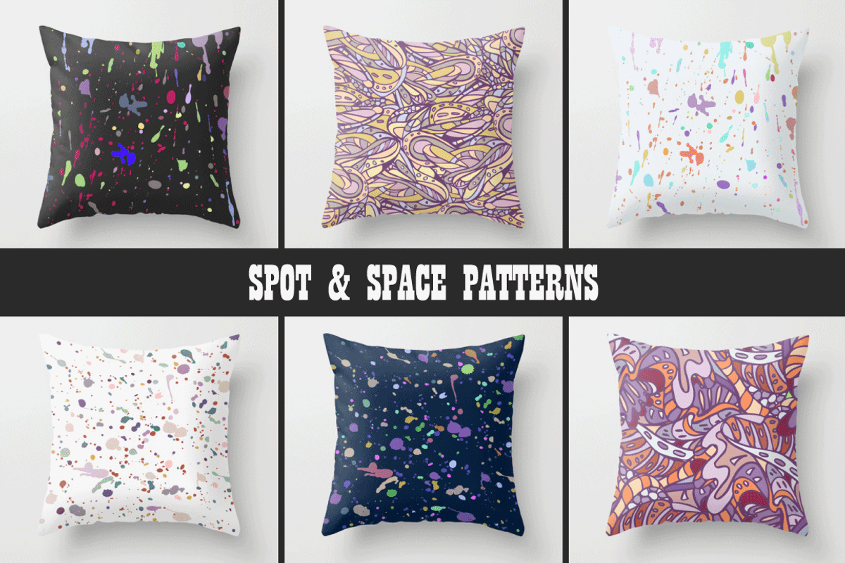 12 SPOT & SPACE PATTERNS, a Pattern Graphic by Elizaveta (Photo 1 of 5)