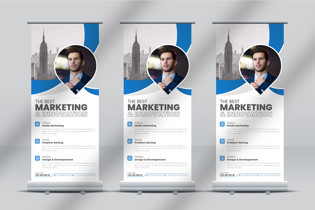 Corporate Roll-Up Banner Design, a Flyer Template by MxVect Stock (Photo 2 of 2)