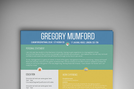 The Extrovert CV/Resume