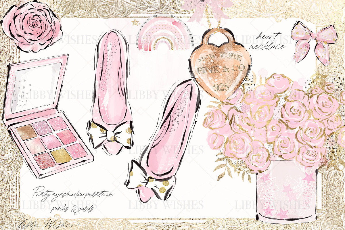 Pink lover's Fashion, an Illustration by Libby Wishes (Photo 2 of 6)