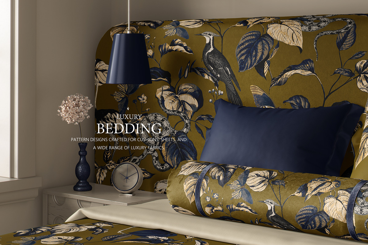 TWILIGHT EDEN_ BOTANICAL PATTERN, a Pattern Graphic by YARROO (Photo 10 of 10)
