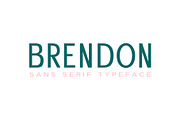 Brendon Sans Serif Typeface, a Sans Serif Font by Creativetacos (Thumbnail 1 of 9)