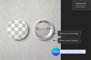 Button Pin Canva Mockup Bundle, a Merchandise Mockup by PrintStarXS (Thumbnail 7 of 7)