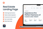 Real Estate Website Landing Page, an UI Kit Template by Squares and Circles (Thumbnail 2 of 6)