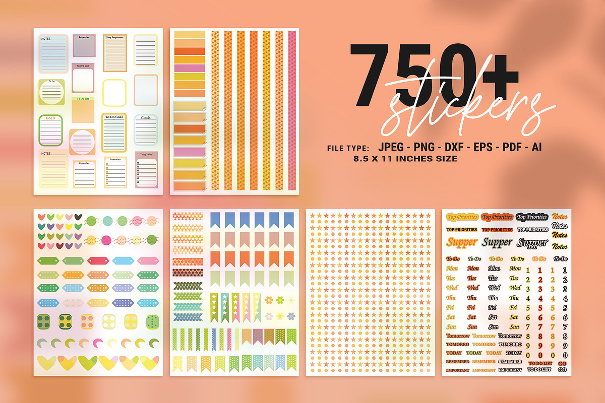 Ultimate Planner Bundle Pack Vol.13, a Stationery Template by Amit Debnath